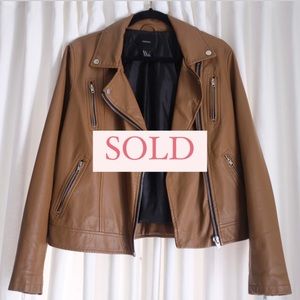 Chestnut Leather Jacket | M